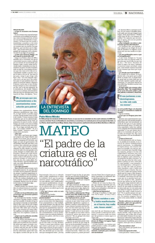 Entrevista Mateo - diario El País 31-03-2024